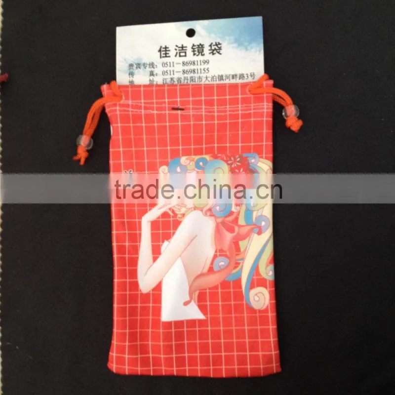 hot transfer printing microfibre pouch,eyeglasses cloth