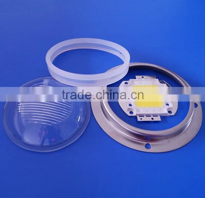 Anti-glare LED Optical Glass lens hardware for Industrial light