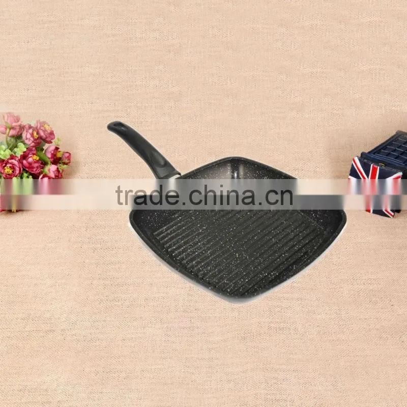 Aluminum Non-stick Square Fry Pan Grill Nonstick Coating Pan BBQ Square Fryingpan
