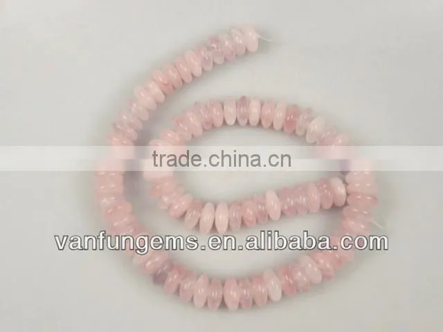 Gemstone moss agate rondelle beads for jewelry