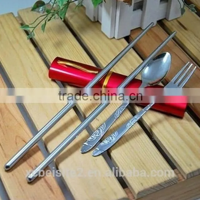 C149 Portable tableware Good design eco-friendly chopsticks spoon fork set