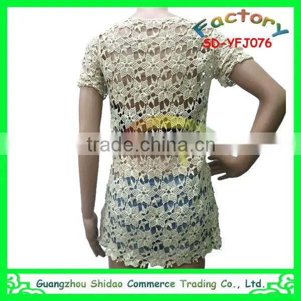 High quality fashion designer embroidery clothing lace woman cotton embroidery blouse