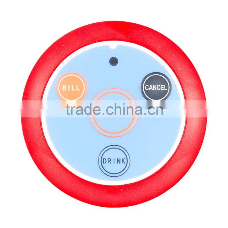 2016 KERUI new design long signal 433MHz watch pager style wireless restaurant service calling system