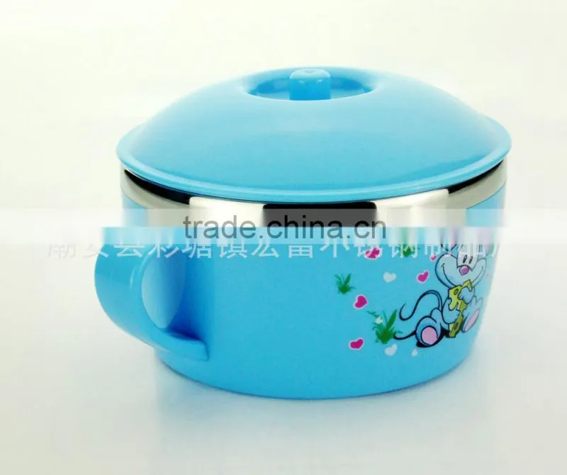 baby products eco stainless steel double wall mugs with lid