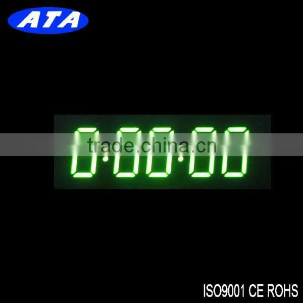 Green color 7 segment LED digital display screen 5 digits