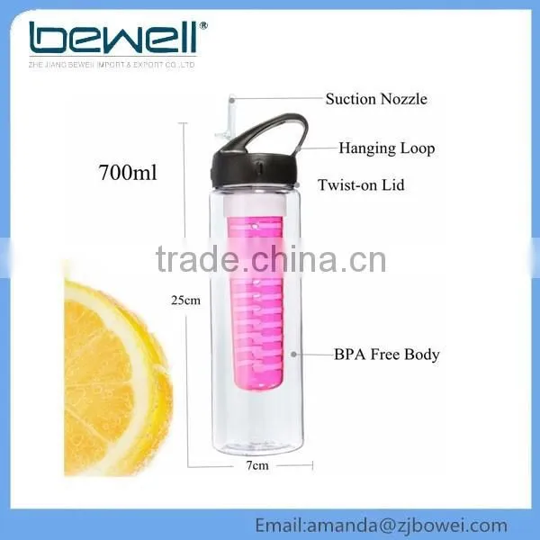 2016 New High Quality Fruit Infuser Water Bottle Sports Bottle