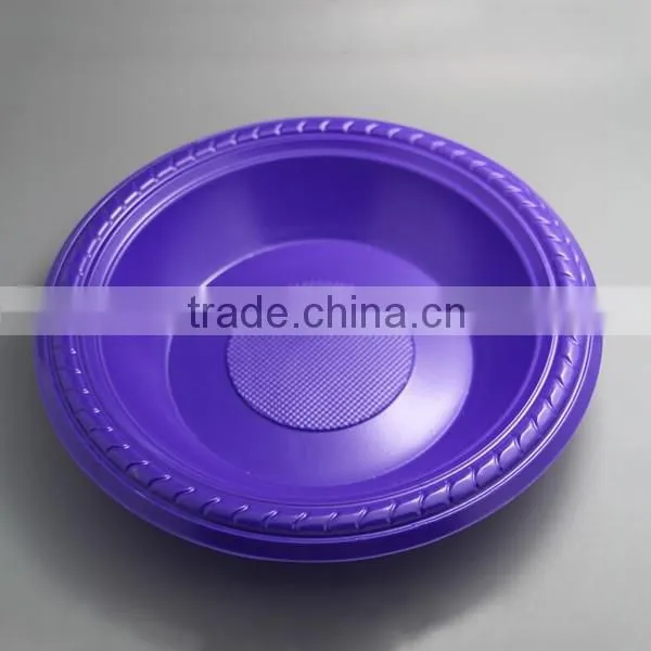 PS/PP Disposable Plastic Colored Plates
