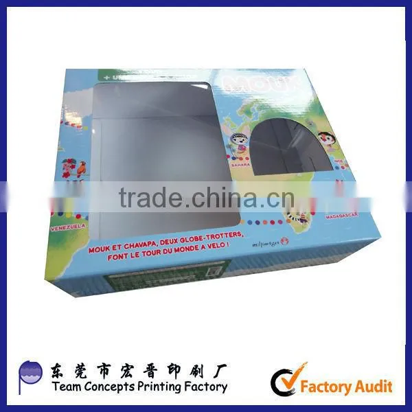 toy storage box doll packaging with PVC window