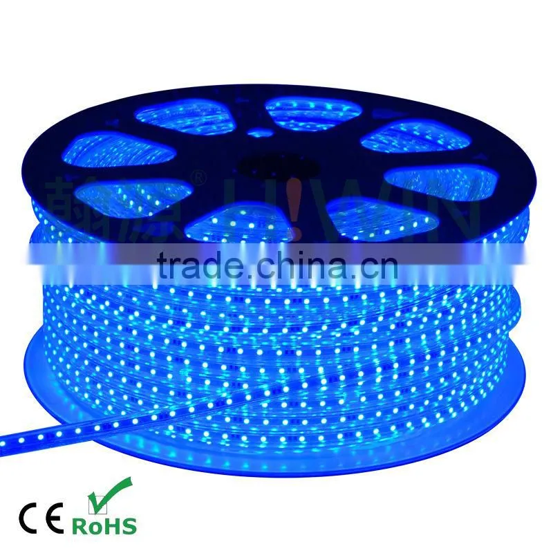 HUGEWIN upgrades 3528 90leds per meter led ropes 220v waterproof led strip