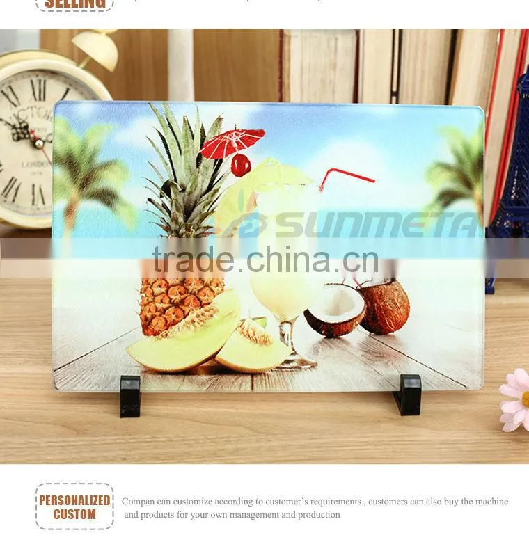 blank sublimation material glass cutting board for sale