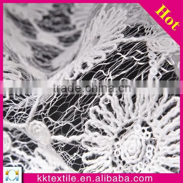New fashion sequin cupion embroidery lace