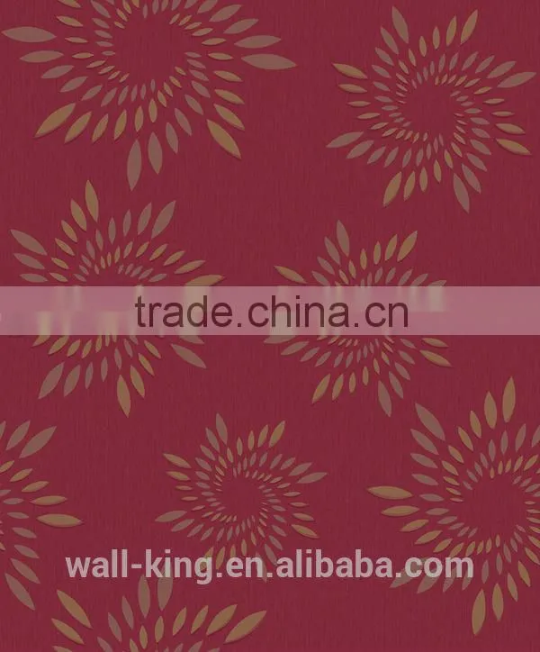 vinyl wallcovering with modern new designs for home