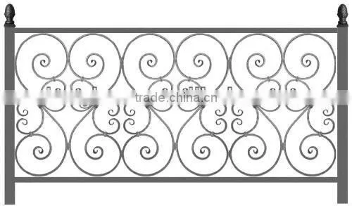 Top-selling decorative wrought iron railings