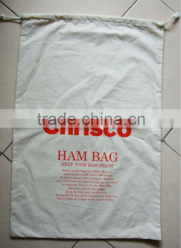 Eco-friendly Germany quality custom wholesale cotton ham bag--design2 chrisco
