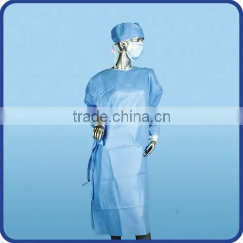 Sterile Disposable Reinforced Surgical Gown