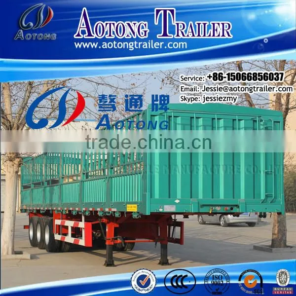 semi livestock trailers fence semi trailer cheap price China manufacturer horse trailer