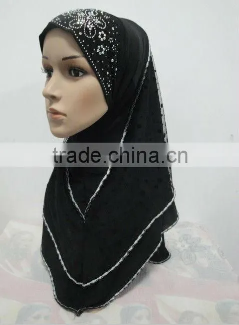 H140 latest 2 layers muslim hijab