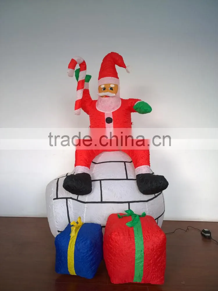 DJ-XT-42 inflatable funny christmas farther santa claus in fairyland festival carols