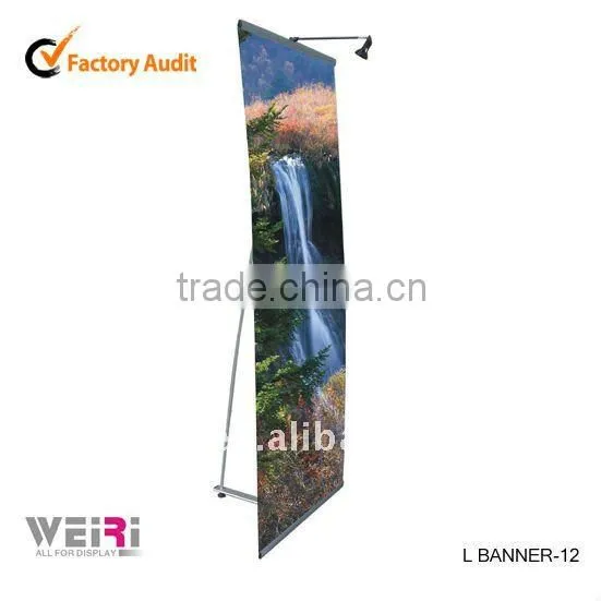 Popular promotion,Indoor, Aluminum L Stand Trade Show Banner Display