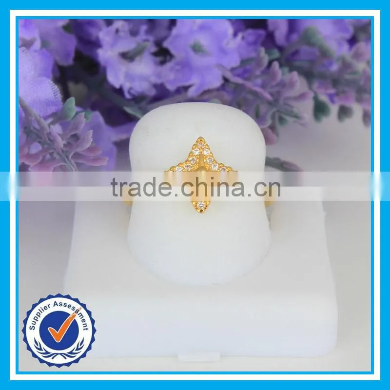 2015 yiwu wholesale star ring crystal zircon dubai gold ring models
