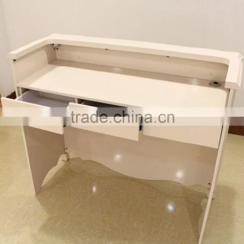 Customized wooden cashier desk store checkout counter