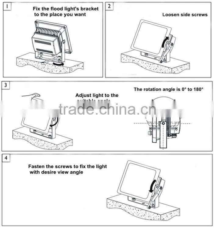 UL CE IP65 salt proof housing 10W LED Flood Light with 3 Years Warranty