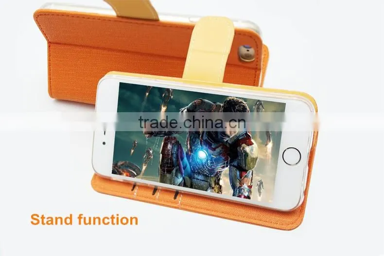 New Products 2016 For Iphone6 Leather Case With Wallet Design For GS Electronics Cases for Iphone6