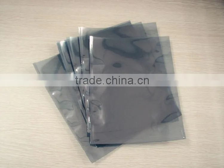 Yason aluminum foil bag with clear window anti-static bag for electronic packaging aluminum bag with bottom gusset