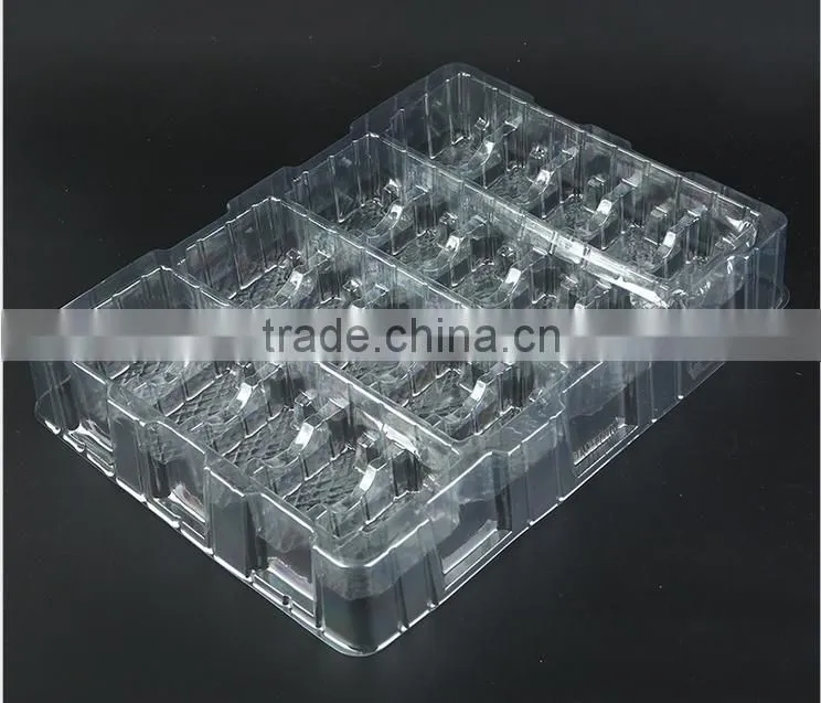 Clear Plastic PVC/PET/PP plastic packaging tray