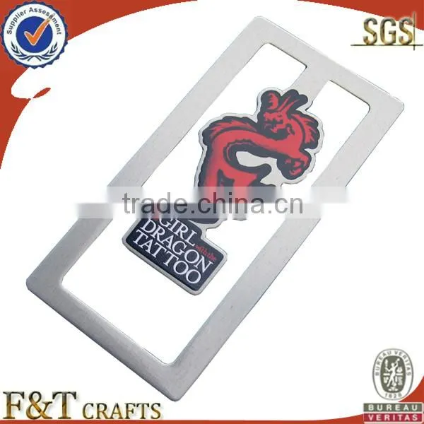 factory wholesale promotional 3d custom metal bookmarks