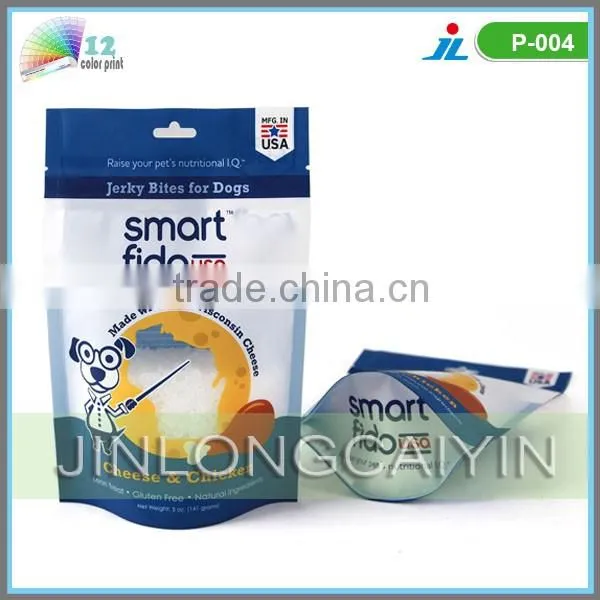 Manufacturer wholesale zipper top bag, laminated plastic food packing bag