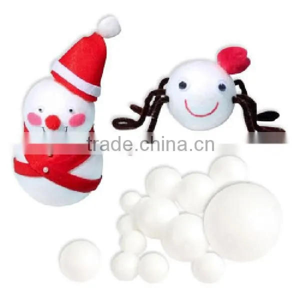Christmas decoration white foam globular arts and crafts foam balls