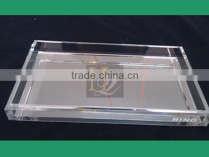 China supplier hot sale clear acrylic stacking jewelry tray organizer