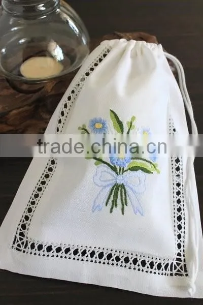 hand embroidery lavender bags ,embroidery lavender pillow