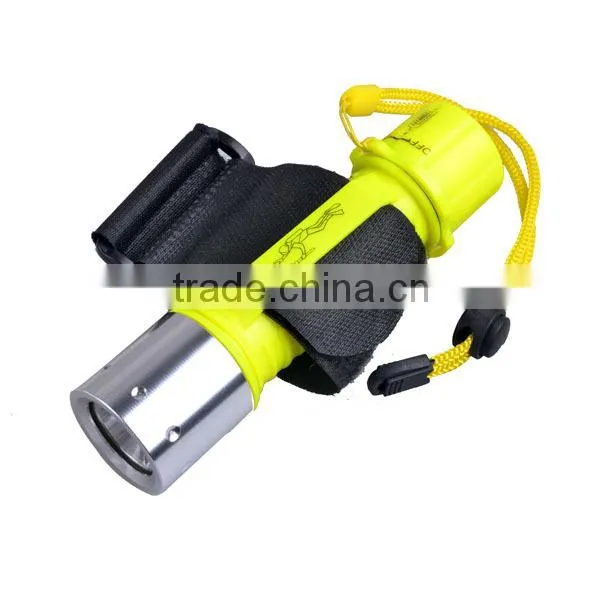Stainless Steel Head 3 Modes Underwater Torch Light Diving Flashlight