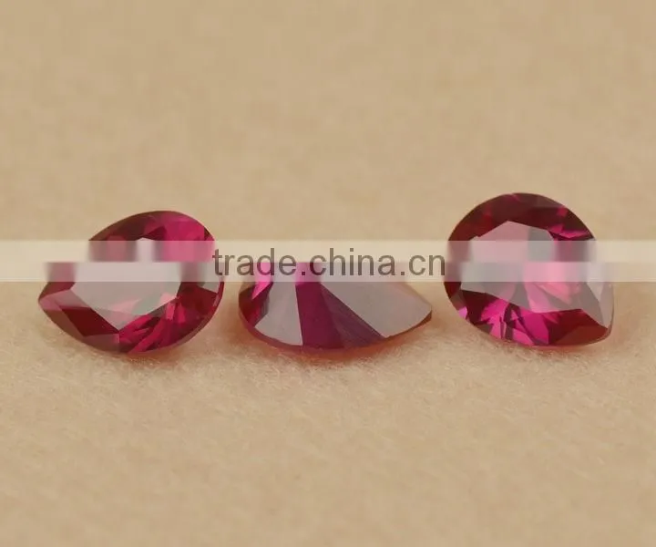 Wholesale prices per carat small size 1.2mm round genuine precious red synthetic ruby stone
