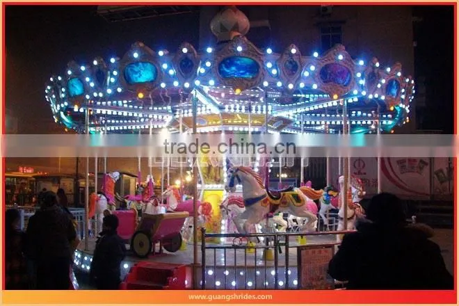 Joyful! luxury kids park rides merry go round rides for sale