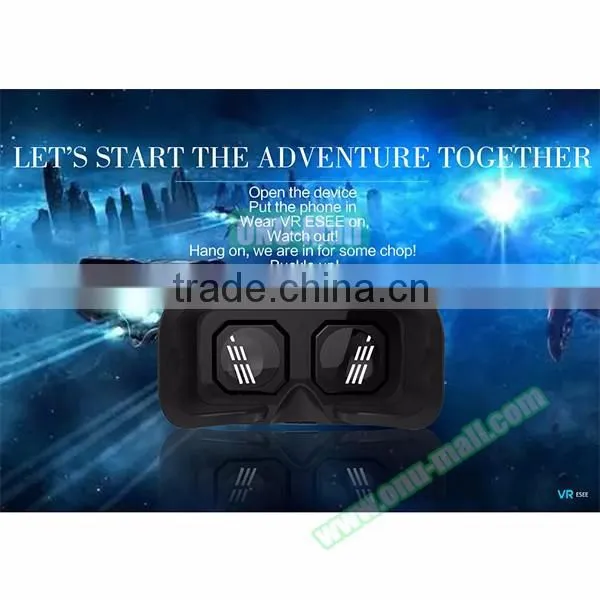 Alibaba New Products Rose Gold 360 Panoramic VR Box for Smartphones, VR Glasses Virtual Reality