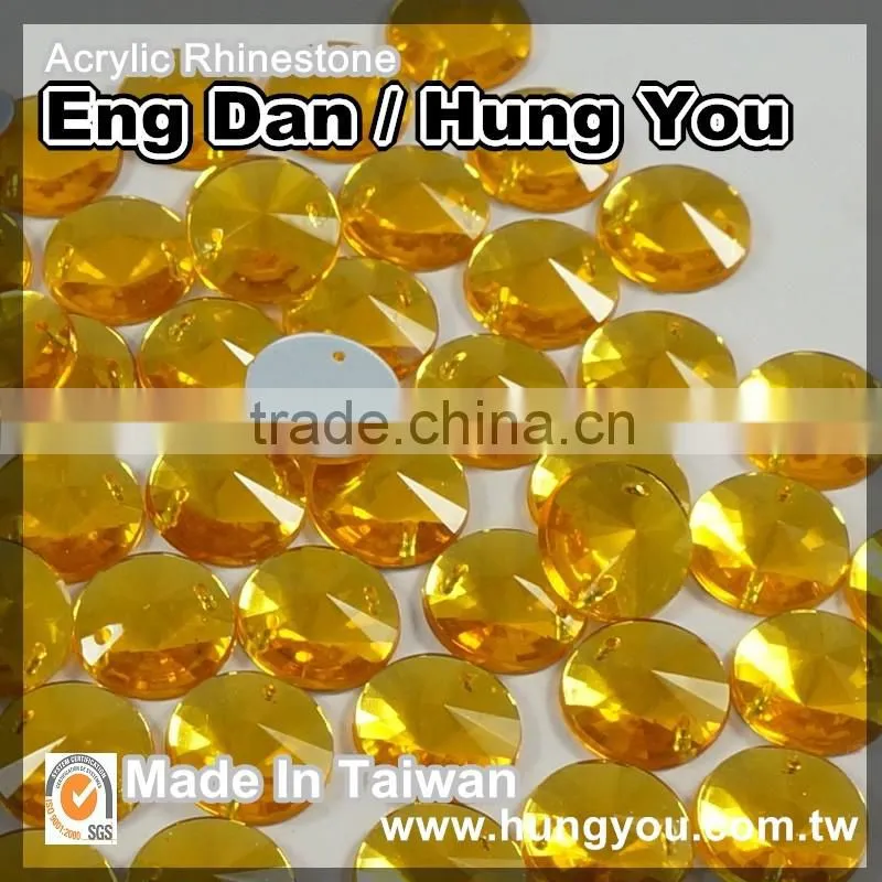 Wide Range of Non Hot Fix 15mm Round Rhinestones