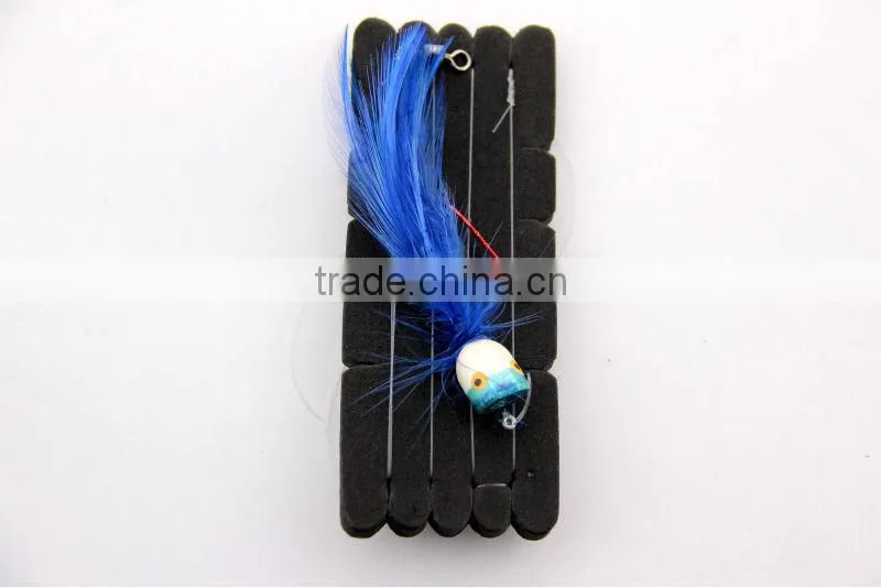 SURF POP RIG BLUE 1/0 FLOAT HOOK BAITED HOOK B/HOLDER 30LB