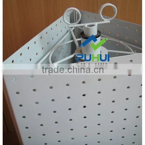 counter top metal spinning display rack with universal usage