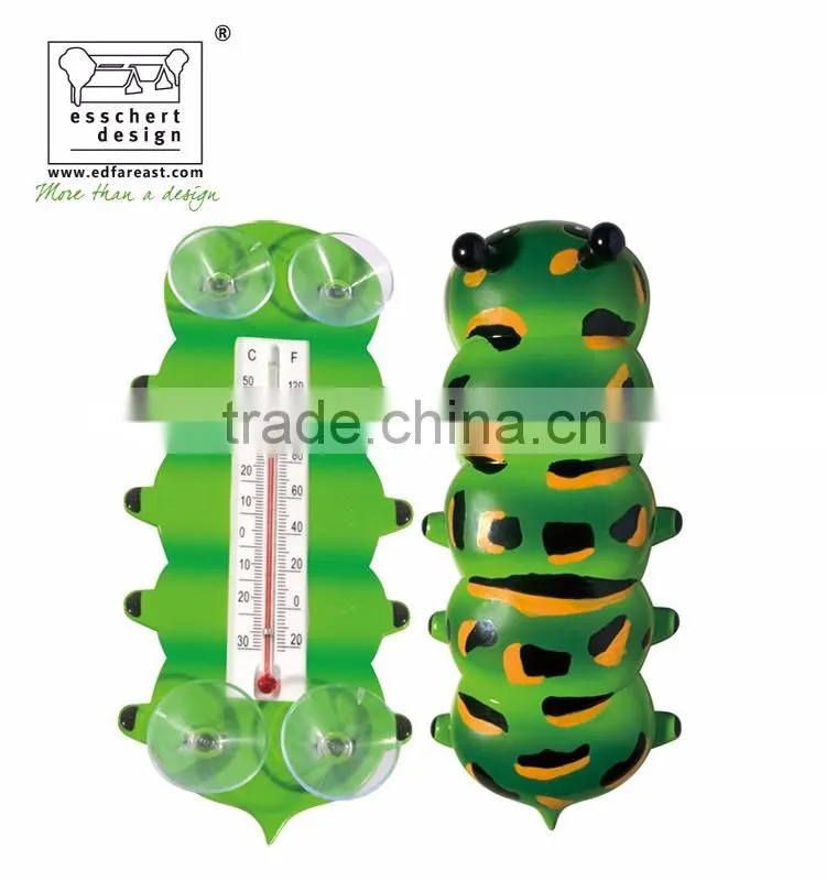 Different shape garden window thermometer for testing temperature