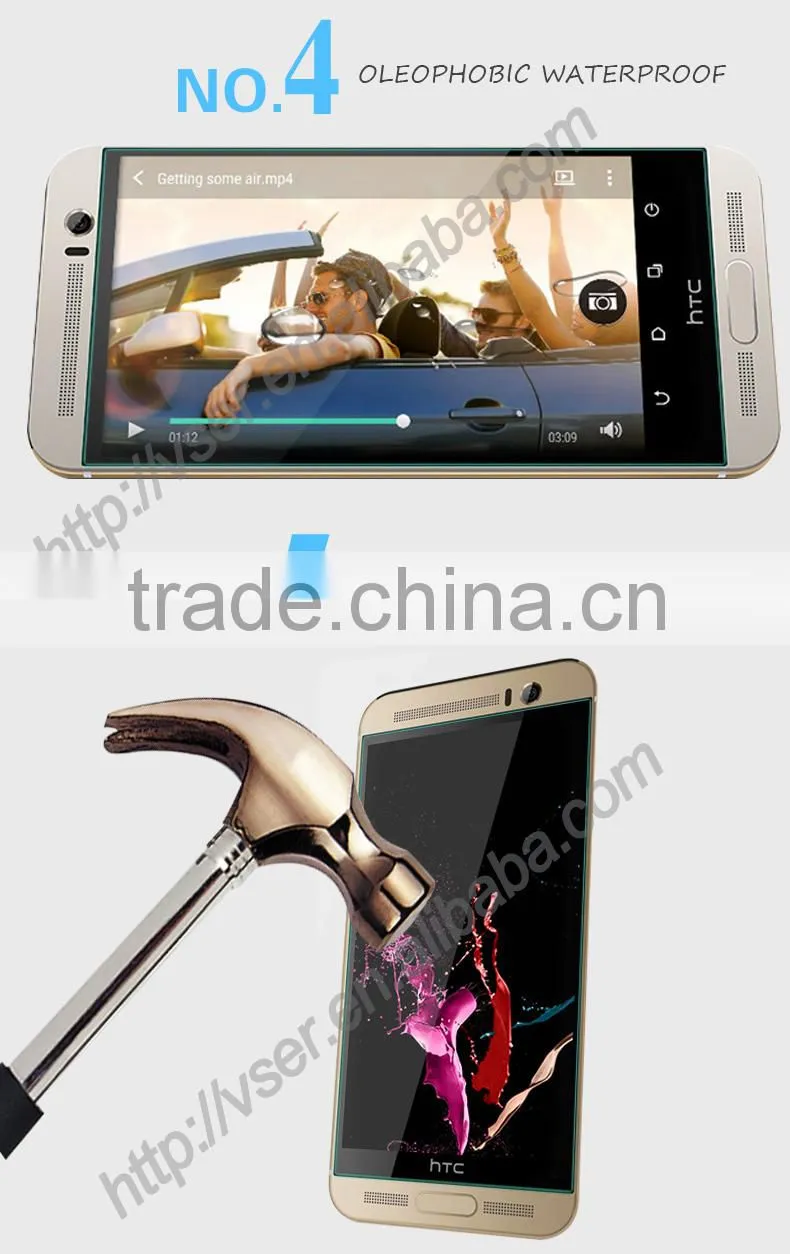 Top quality 0.3mm tempered glass screen protector reviews for HTC 526