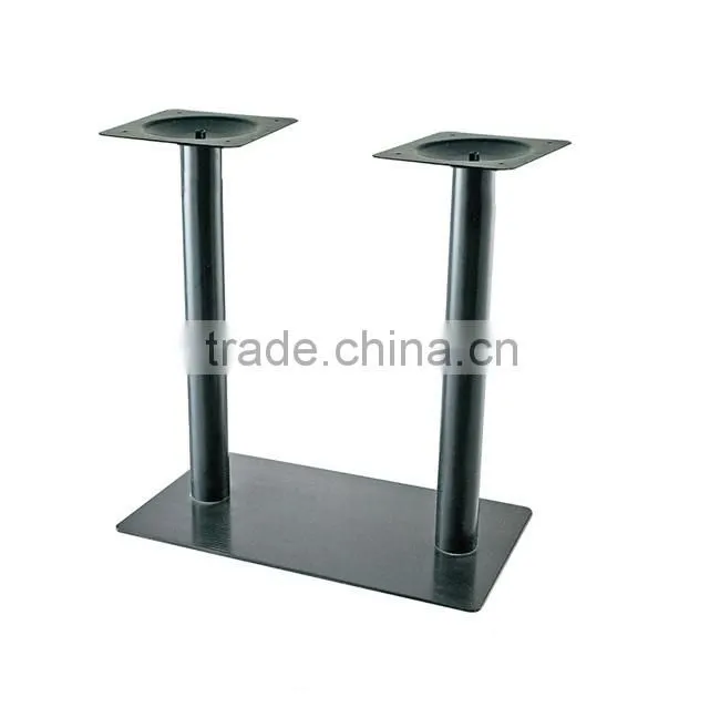 factory direct industrial style round cast iron metal dining table base leg with powder coated