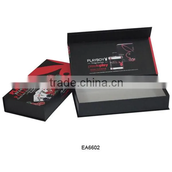 Cardboard paper magnetic playing card box