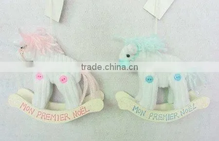 baby Christmas pony ornament