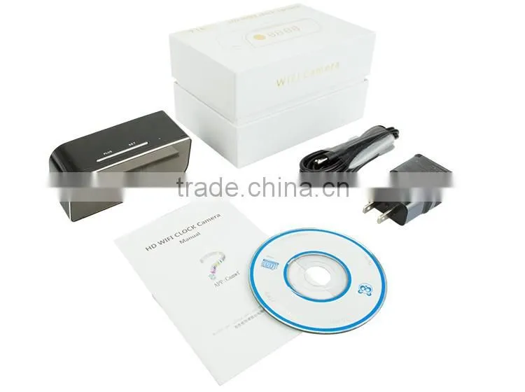 Vitevision Night Vision wifi wireless Table Alarm Clock hidden camera with voice recorder