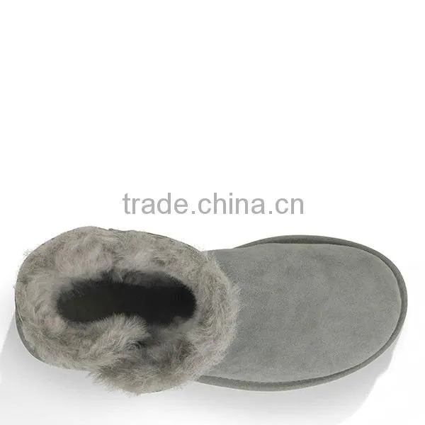 Wholesale classy buckle women leather boots