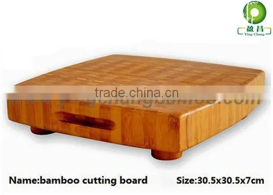 bamboo chopping board with silicone edges