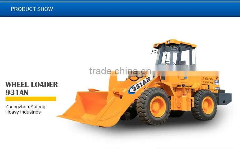 3t Yutong 931A wheel loader National Stage II Emission Standard (EuroII)